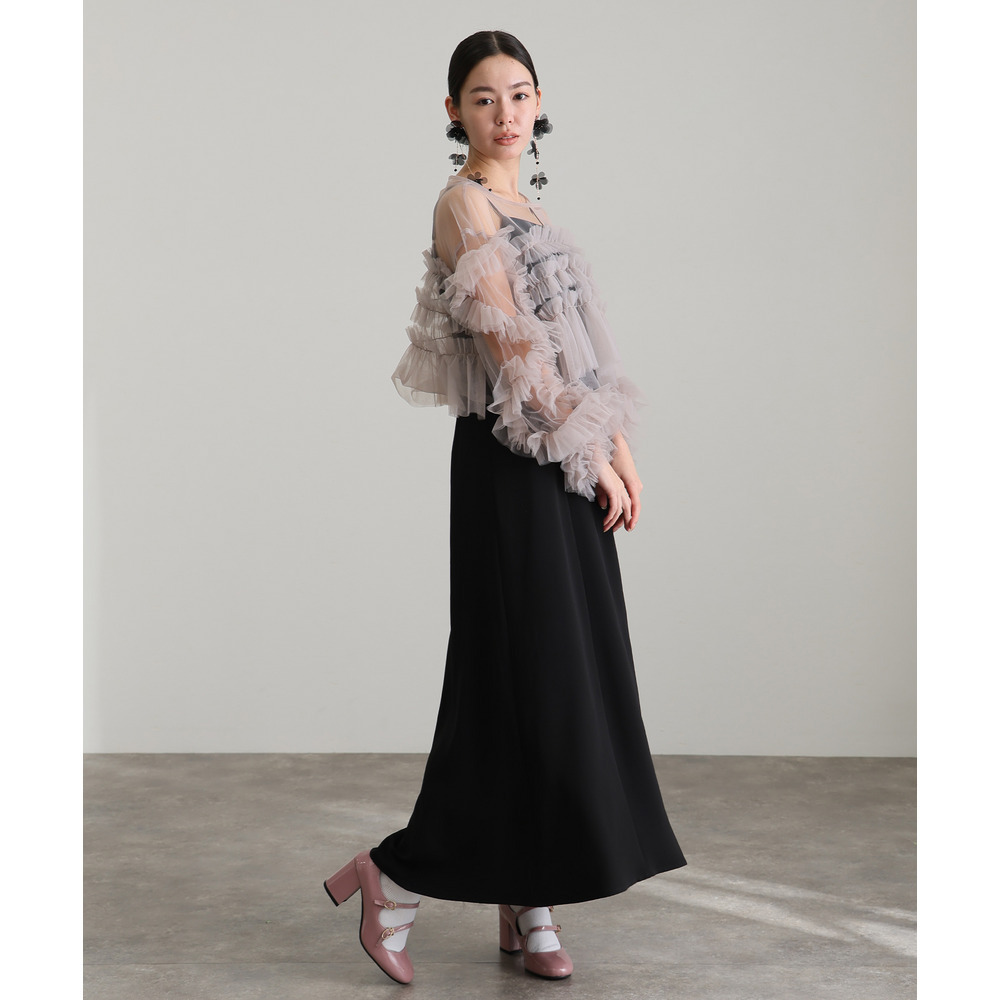 ラッフルフリルセットワンピース5