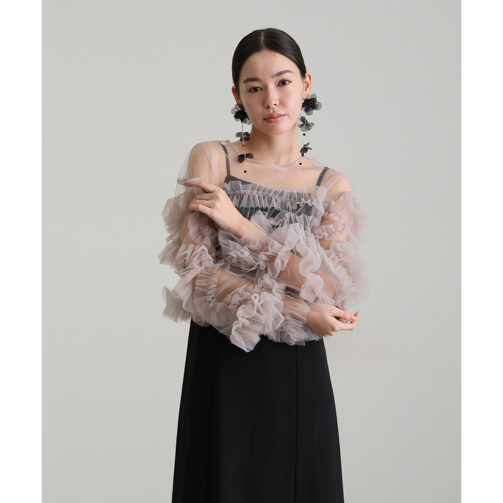 ラッフルフリルセットワンピース6