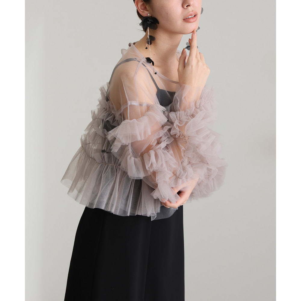 ラッフルフリルセットワンピース8