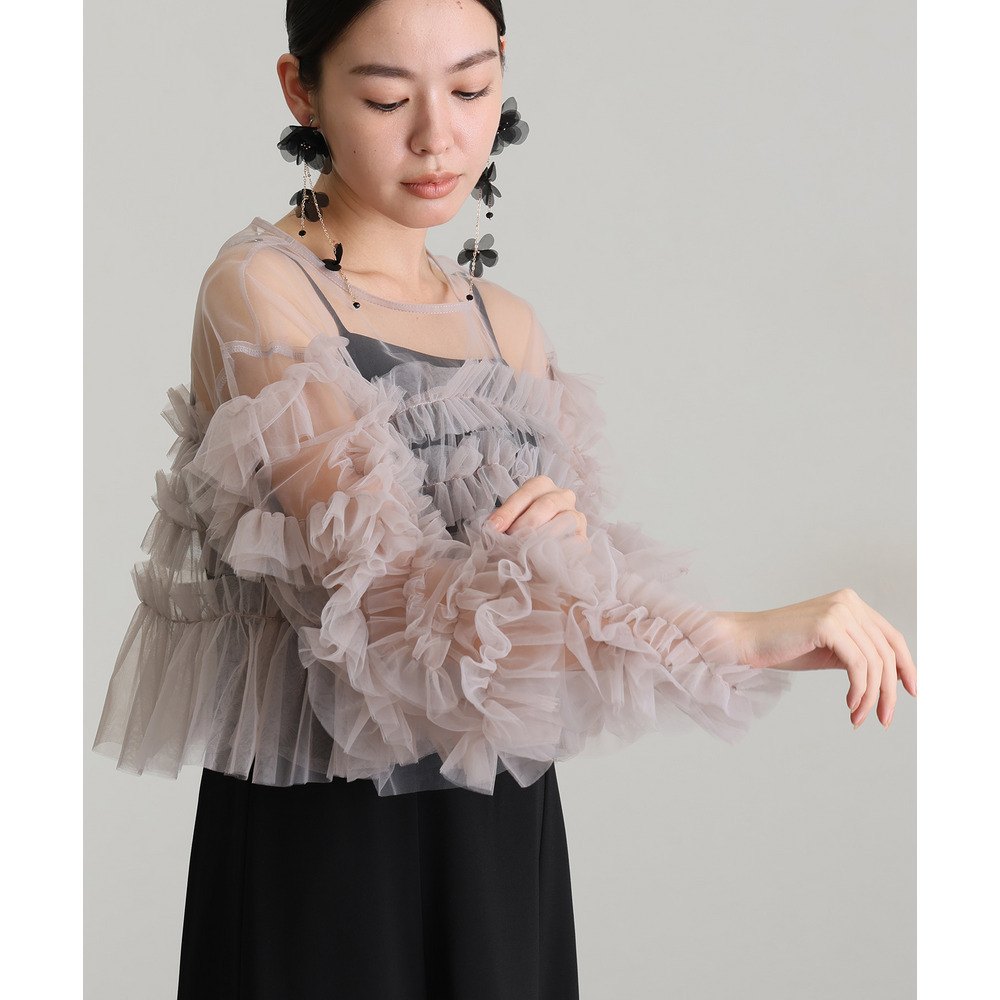 ラッフルフリルセットワンピース9