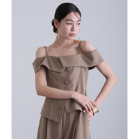 オフショルダートップス＆ワイドパンツセット