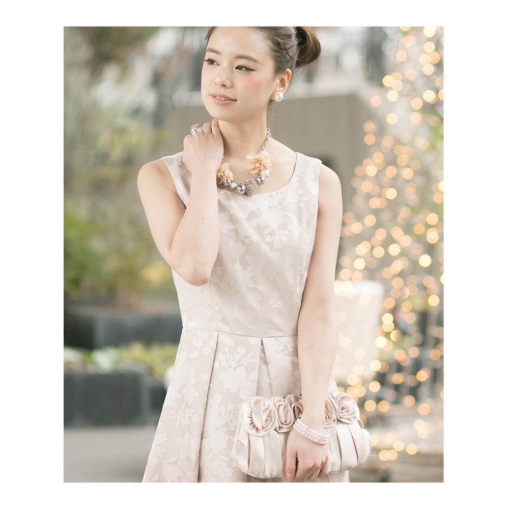 フラワー パーティバッグ ローズ クラッチバッグ結婚式対応9