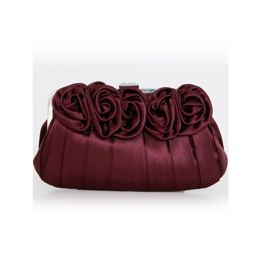 フラワー パーティバッグ ローズ クラッチバッグ結婚式対応1