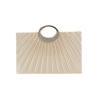 スクエアプリーツハンドバッグ結婚式対応