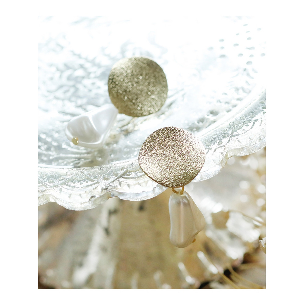 ゴールドプレート&パールピアス結婚式対応6