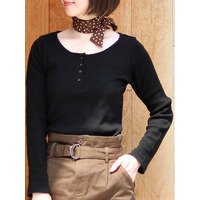 フロントボタンカットソー　大きいサイズ レディース