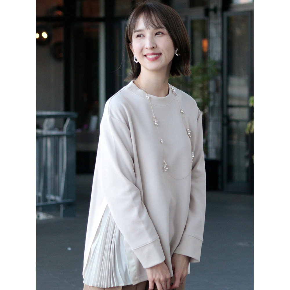 サイドプリーツカットソー 大きいサイズ レディース10