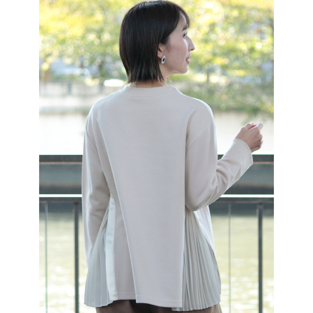 サイドプリーツカットソー 大きいサイズ レディース12