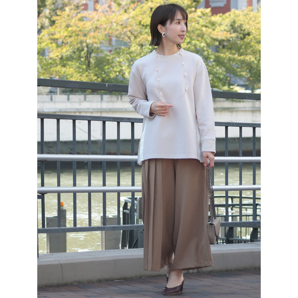 サイドプリーツカットソー 大きいサイズ レディース16