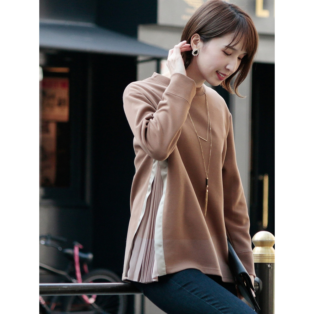 サイドプリーツカットソー 大きいサイズ レディース28