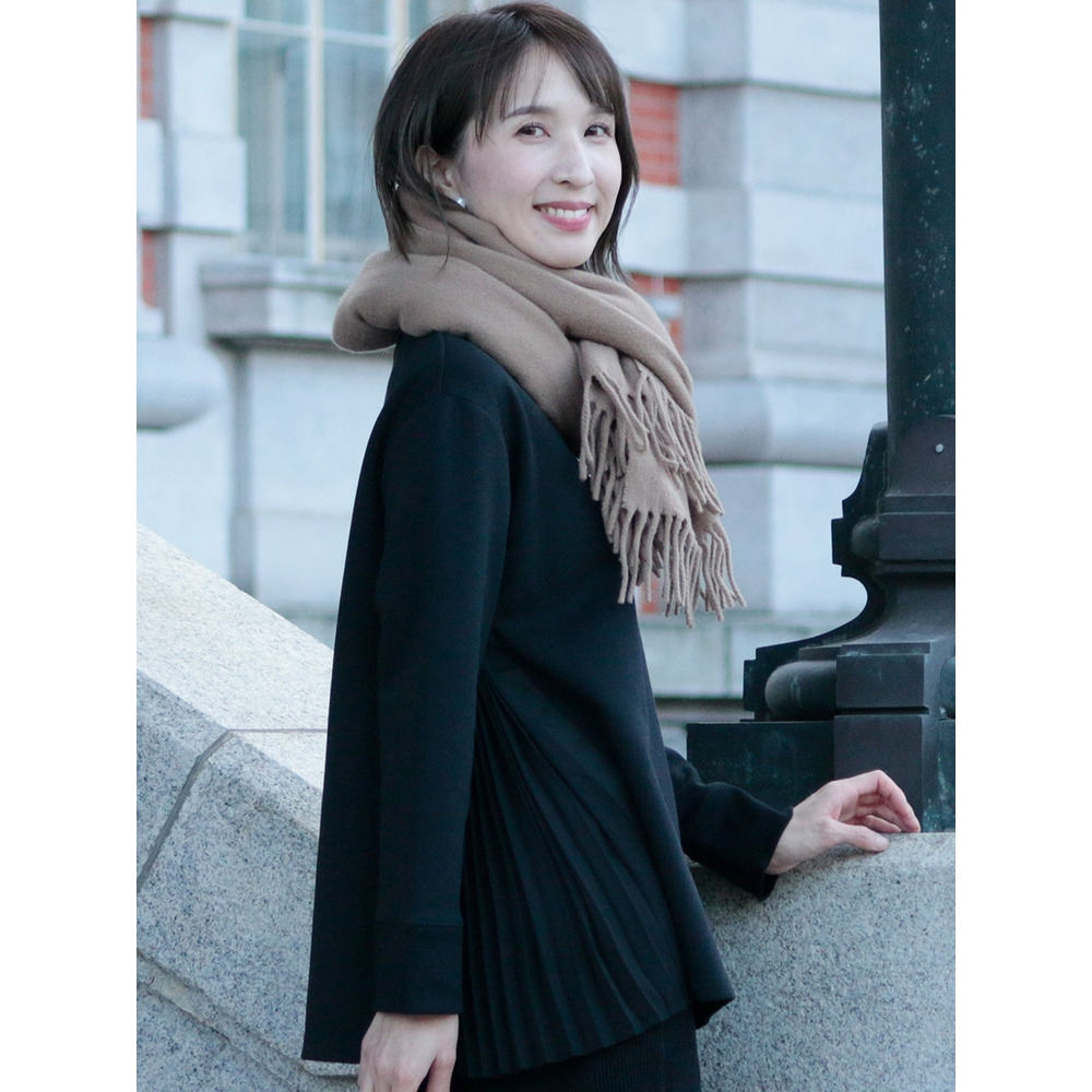 サイドプリーツカットソー 大きいサイズ レディース4