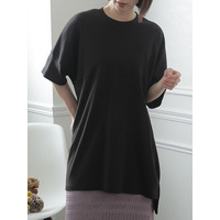 シングルジャージ―カットソー　大きいサイズ レディース