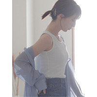 ワッフルタンクトップ　大きいサイズ レディース