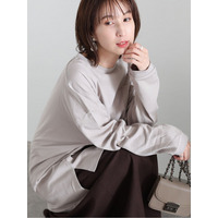 サイドスリットポケットTシャツ　大きいサイズ レディース