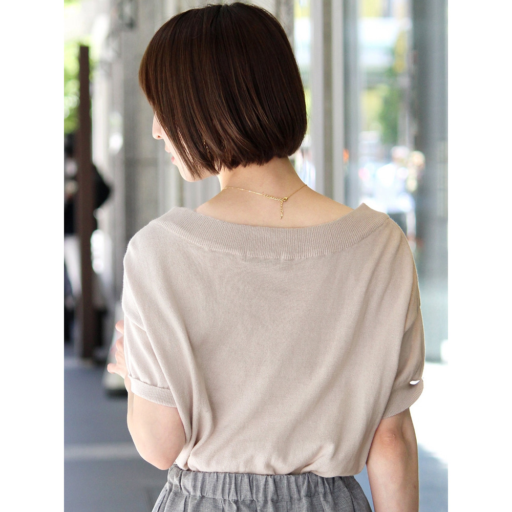 コットンVネックドルマンニット 大きいサイズ レディース21