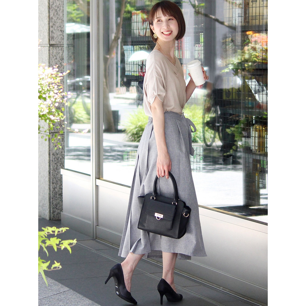 コットンVネックドルマンニット 大きいサイズ レディース22