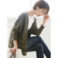 コットンドルマンカーディガン　大きいサイズ レディース