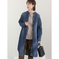 ヴィンテージ加工デニムワンピース　大きいサイズ レディース