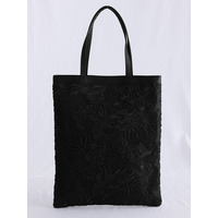 コードレースフラワー刺繍サブバッグ