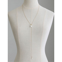 Y字パールネックレス