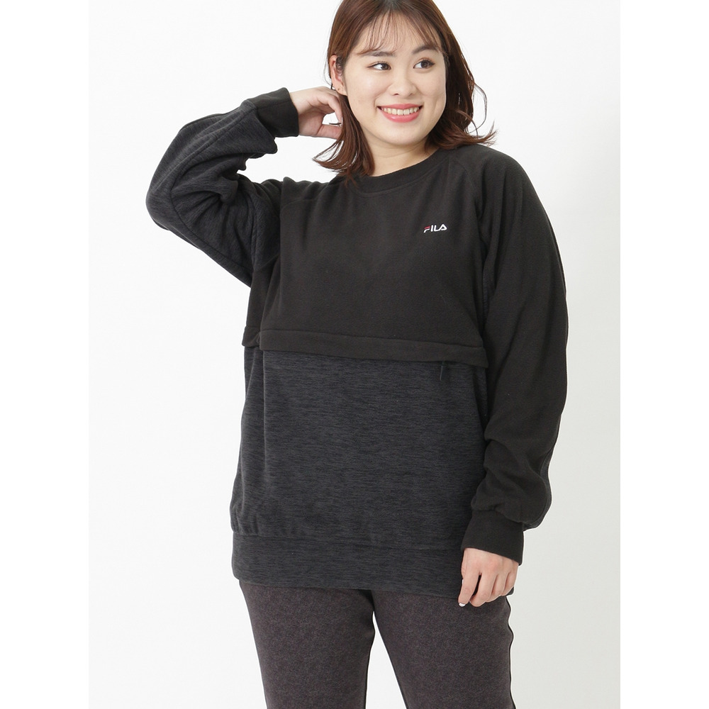 フロントポケット付きトレーナー 大きいサイズ レディース FH2228
