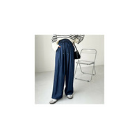楽にはける！イージーワイドデニムパンツ