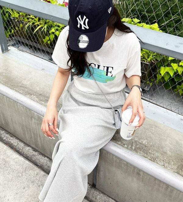 【L-XLサイズ展開/新色追加】-3kg見え!すっりきリブタイトロングスカート11