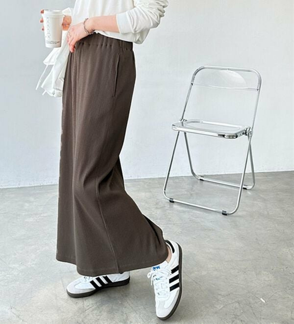 【L-XLサイズ展開/新色追加】-3kg見え!すっりきリブタイトロングスカート1