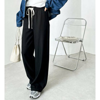 ふわふわあったか！裏起毛リブワイドパンツ