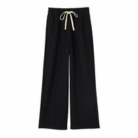 ふわふわあったか！裏起毛リブワイドパンツ