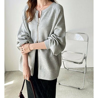 秋にぴったり。前後2WAYダブルジップダンボールスウェットブルゾン