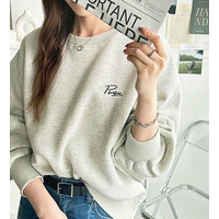 【新色追加】秋にぴったり。ロゴ＆ハート刺しゅう裏起毛スウェット