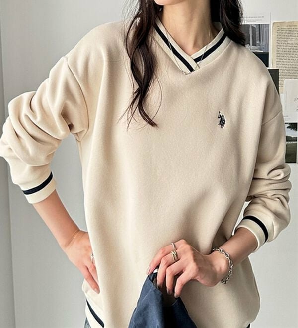 商品説明②こちらもご確認ください。 GeeRA別注【U.S.POLO ASSN.】表ピーチラインスウェット 208790
