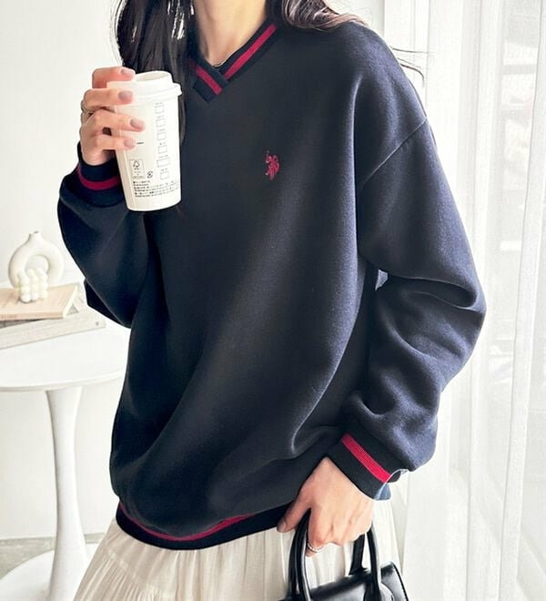 商品説明②こちらもご確認ください。 GeeRA別注【U.S.POLO ASSN.】表ピーチラインスウェット 208790