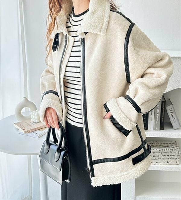 フェイクムートンジャケットブルゾン12