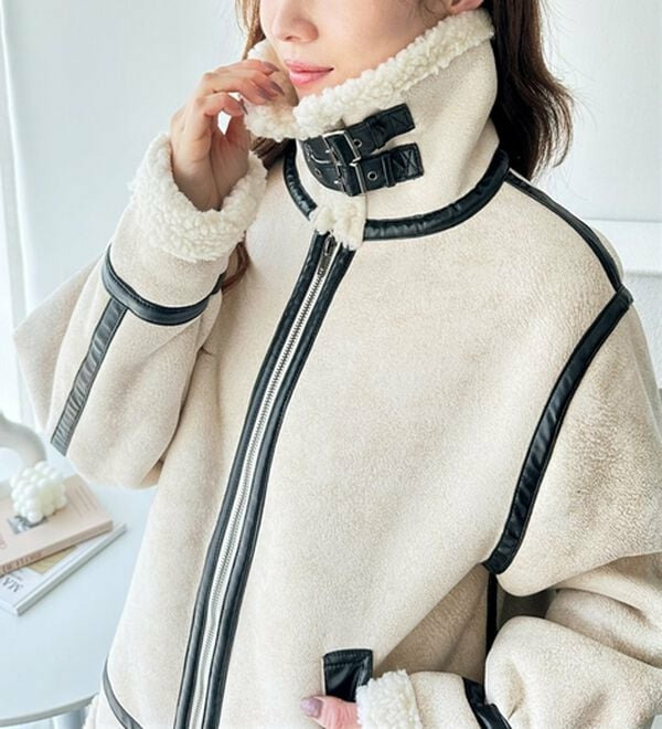 フェイクムートンジャケットブルゾン18