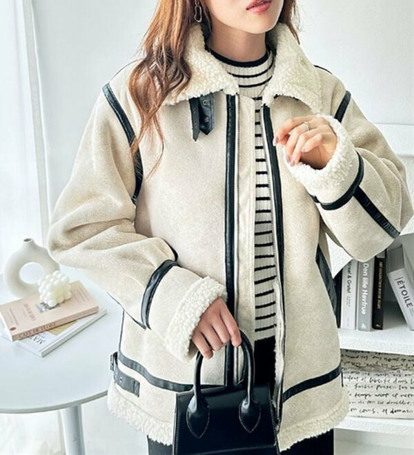 フェイクムートンジャケットブルゾン2