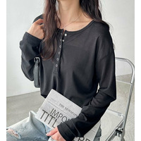 前後2WAYシアースラブヘンリーネックカットソー