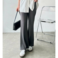 【L-XL展開】センターラインセミフレアカットパンツ