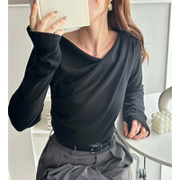 ドレープデザインカットソー