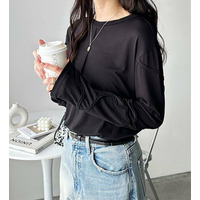 コード刺繍スラブシアーカットソー