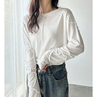 コード刺繍スラブシアーカットソー