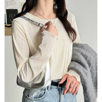 ベロアプリーツカットソー