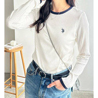 GeeRA別注【U.S. POLO ASSN.】配色デザインリブロンT