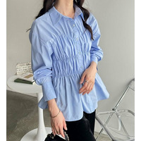 シャーリングビスチェデザインシャツ