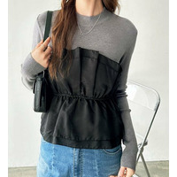 ビスチェドッキングニット