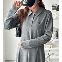 GeeRA別注【U.S. POLO ASSN.】ポロ衿カットソーワンピース