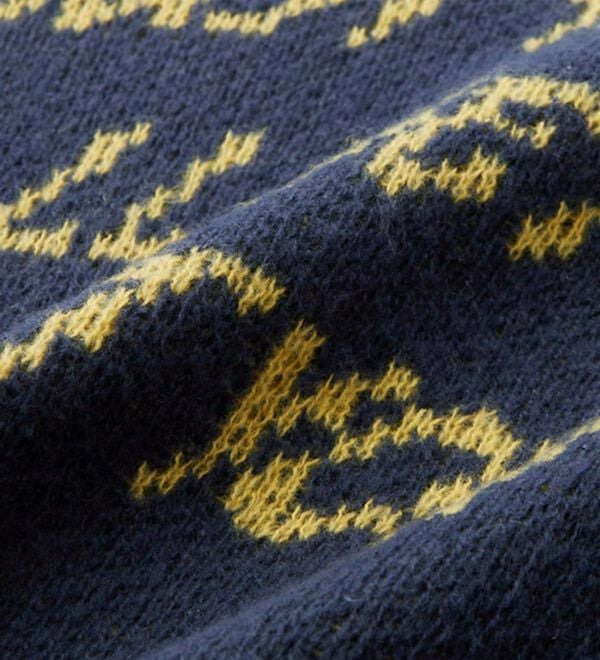 配色ロゴジャガードニット21