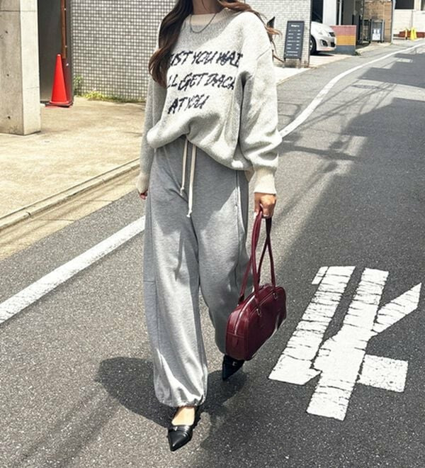 配色ロゴジャガードニット8