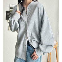 前後2WAY裏起毛スウェットカーデ